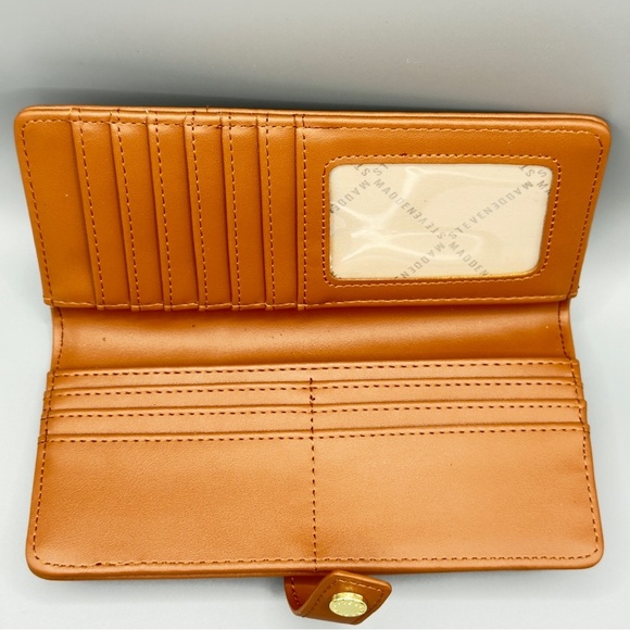 Steve Madden Tan Wallet – Snap Closure, Card Slots, Zip Pocket – Great Shape - Picture 8 of 12